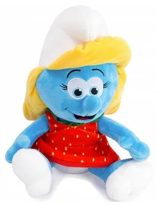 Image de Peluche schtroumpfette 33 cm - doudou licence : collection schtroumpf