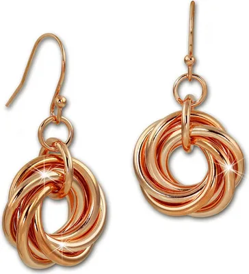 Image de Amello Acier inoxydable 333 or rose doré Boucles d'oreilles pour femmes or rose ESOS93E