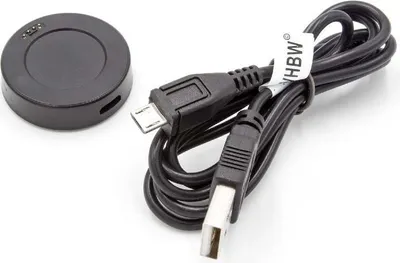 Produktbild von vhbw USB-Ladestation kompatibel mit Huawei Active, Watch Classic, Watch Smartwatch - Ladeschale mit Aufladekabel, 100 cm Schwarz