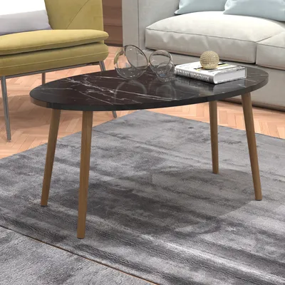 Produktbild von Couchtisch ’Sindal’ 41 x 90 x 50 cm Marmor, schwarz