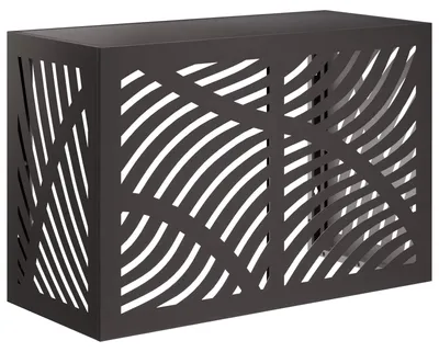 Zdjęcie produktu dla vidaXL Osłona klimatyzacji czarna 90 x 40 x 60 cm stalowa