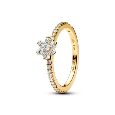 Immagine prodotto di Anello Pandora da donna con fiore scintillante, placcato oro 14 carati 164499C01, misura 52