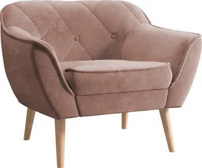 Produktbild von MIRJAN24 Sessel Skand 1, Polstersessel mit Wellenfeder, Holzfüße, Wohnzimmer Kollektion (Farbe: Kronos 27)