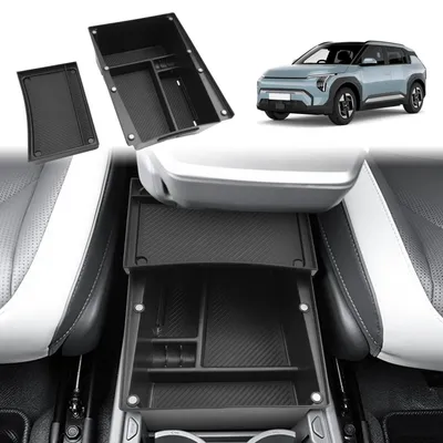 Immagine prodotto di Contenitore portaoggetti per la console centrale del Kia EV3 2024-2027, organizer con magneti e tappetini