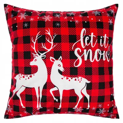 Produktbild von Spod Igły i Nitki Weihnachtliche Kissenhülle Rot 45x45