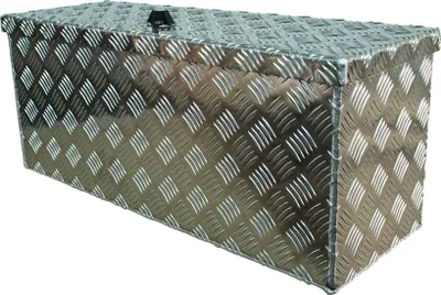 Anhänger-Aufbewahrungsbox aus Aluminium Deichselkasten Aluminium 700x240x300