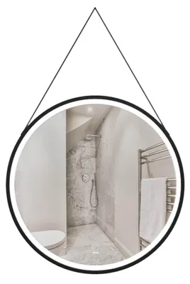 Produktbild von HOME DELUXE - LED-Spiegel FIANA - 80 cm - Rund - 3 verschiedene Lichtfarben - Antibeschlagssystem - 38 Watt Gesamtleistung I Wandspiegel Badspiegel Badezimmerspiegel
