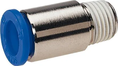 Produktbild von gerade Steckverschraubung, Schlauch 10mm, Gewinde R1/2A, STVS-QCKR-R1/2A-10-MSV-S-M120