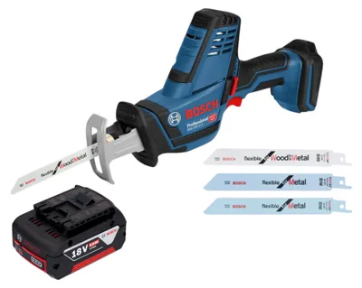 Immagine prodotto di Bosch GSA 18V-LI C Sega circolare professionale a batteria 18 V + 1x batteria ricaricabile 5,0 Ah - senza caricabatterie