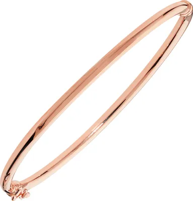 Produktbild von Klassischer 9 Karat (375) Rotgold Damen - Klappbar Armreif - 3mm; TRS142689KR