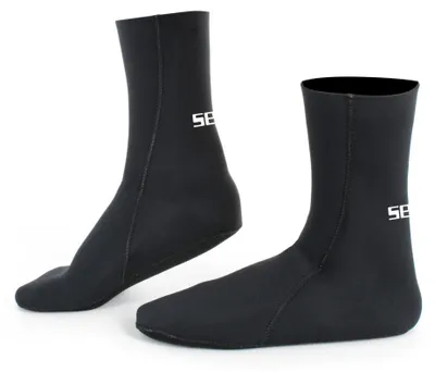 Produktbild von Seac Uni-Erwachsene Standard 2.5 mm Neopren Tauchsocken, Schwarz, XS