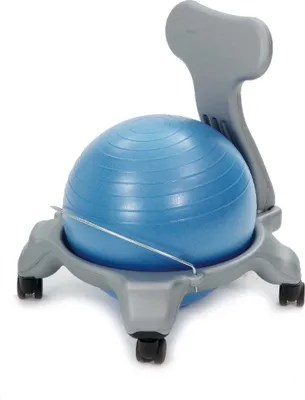 Produktbild von Weplay KE0312 Ballstuhl Sitzball, klein, grau/blau