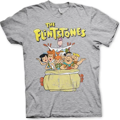 Produktbild von The Flintstones T-Shirt - Small - Heather-Grey
