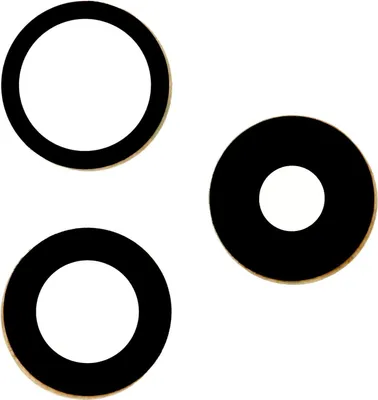 Produktbild von Kameraglas Abdeckung + Kleber für Apple iPhone 15 Pro Schwarz