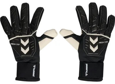 Imagen del producto de Guantes de portero Hummel Mega Grip, color negro, talla 9