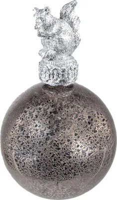 Produktbild von Clayre & Eef Weihnachtskugel Ø 7 cm Silberfarbig Glas