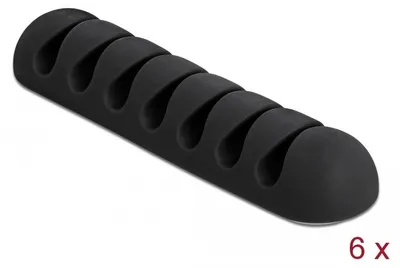 Produktbild von DELOCK Kabelhalter mit 7 Durchführungen selbstklebend Set 6