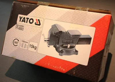 Produktbild von Yato YT-6503, Mechanikerschraubstock, 15 cm, Schwenkbarer Sockel