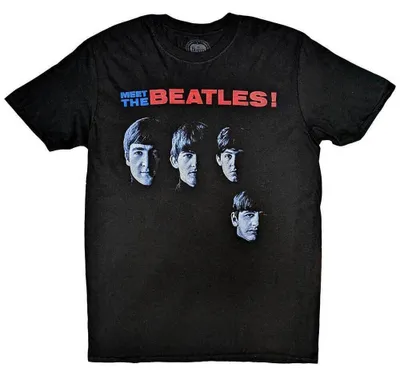 Obrázok produktu pre The Beatles Meet The Beatles Black L Tričko