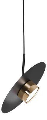Zdjęcie produktu dla Lampa wisząca BURGAS czarno-złota 1xGX53x10W metal wym:90x25x25cm IP20 Kaja