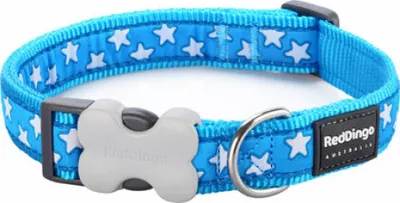 Obrázok produktu pre Obojok pre psov Red Dingo Style Stars (2 x 31-47 cm)