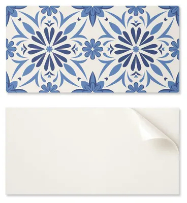 Obrázek produktu pro Samolepicí vinylová deska, ideální pro moderní interiéry, rozměry 120 x 60 cm, s květinovým vzorem na pozadí