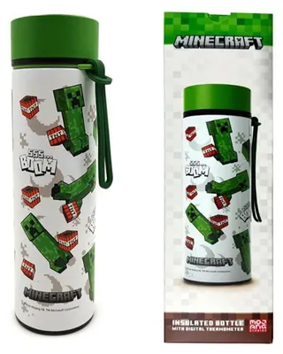 Image de Puckator - Butelka termiczna Minecraft 450ml - Oficjalny produkt do codziennego użytku