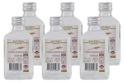 Produktbild von Bauern Dank Weizen-Doppelkorn Kornbrand (12 x 0,1L)