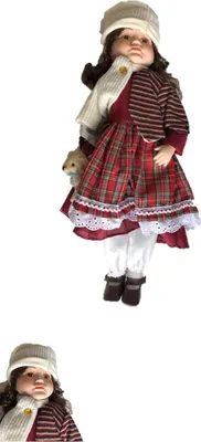Produktbild von Klassische Porzellan Mädchenpuppen Menschen mit Kleid