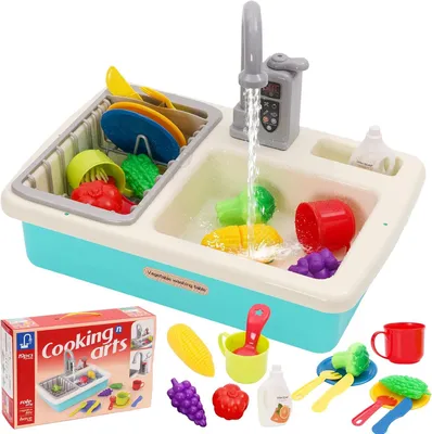 Produktbild von Kinderspüle Spielzeugset, Wasserumlauf, für Rollenspiel, 3 Jahre