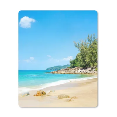Produktbild von MuchoWow® Mauspad Mousepad Strand - Meer - Pflanzen - Tropisch 19x23 cm - Mousepads - Maus Mat - Pad - Mausunterlage - Mauspads - Spielen