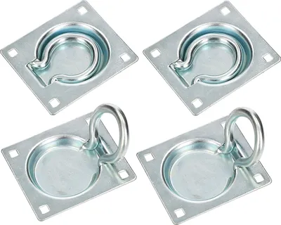 Obrázek produktu pro KOTARBAU® Sada 4 kotevních drážek 90x75 mm pro instalaci do podlahy Pevné jednostranné zajištění nákladu Držák krabice