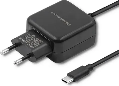 Zdjęcie produktu dla Ładowarka sieciowa 5V 2.4A 12W USB typ C Czarna