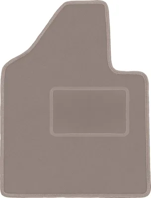 Produktbild von Fahrerfußmatte Velours beige passend für Suzuki Samurai (1981-1998, Feld) – mit Befestigungen – passgenau