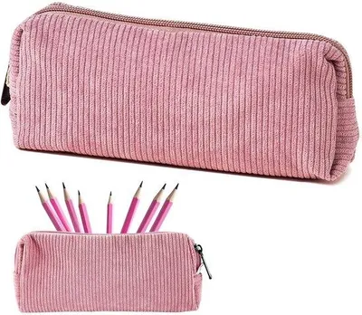 Produktbild von Rosa Cord Etui mit Reißverschluss