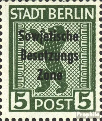Produktbild von Briefmarken Sowjetische Zone (All.Bes.) 1948 Mi 200XIII Farbstrich im T (Feld 93) postfrisch SBZ-Aufdruck