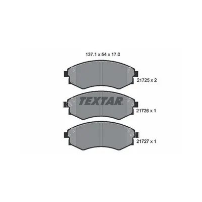 Produktbild von Textar Bremsbeläge vorne für Hyundai Coupe Lantra Kia Joice Mitsubishi Santamo