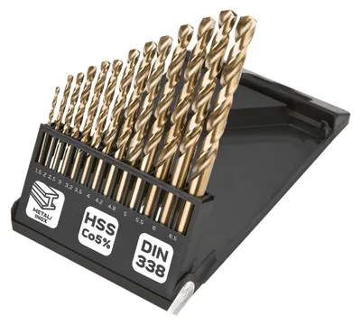 Produktbild von HSS-Co Metall-Bohrer 1,5-6,5 mm, Satz mit 13 Stück.