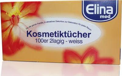 Produktbild von Elina Kosmetiktücherbox 100 Stück 2-lagig