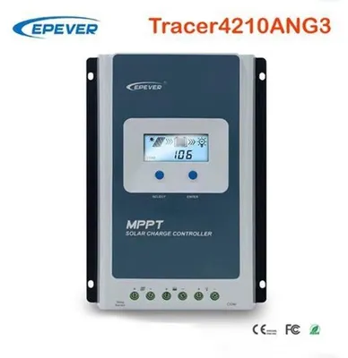 Immagine prodotto di Regolatore di carica solare - 10A MPPT per pannelli solari a 12V e 24V e gestione della batteria