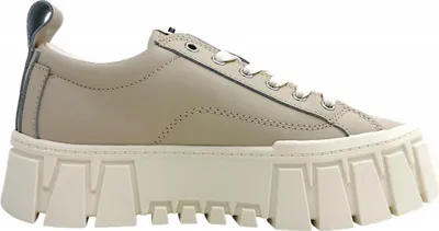 Productafbeelding van Tommy Hilfiger TJW Vulc Flatform Damenschuhe Schnürschuhe Sportive sportlicher Schnürer Beige Freizeit
