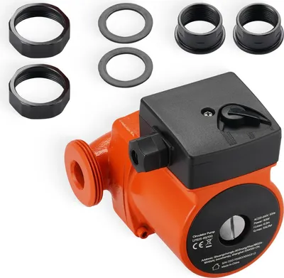Image de Pompe de circulation/circulation d'eau chaude - LPS25-6S/130 - Fonte - Débit 55 L/min - Puissance moteur 1/8 CV (env. 92 W) - Trois vitesses - Fonctionnement silencieux pour le chauffage