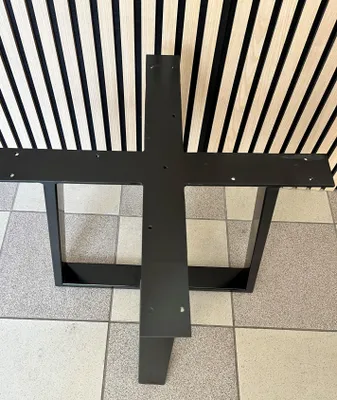 Produktbild von Kovová noha ke konferenční stolek DMBAU Kvadra, Stück Tischbeine-Metall Schwarz 72cm I Tischkufen Esstisch-Beine Schwerlast Tisch-Gestell Tisch-Unter