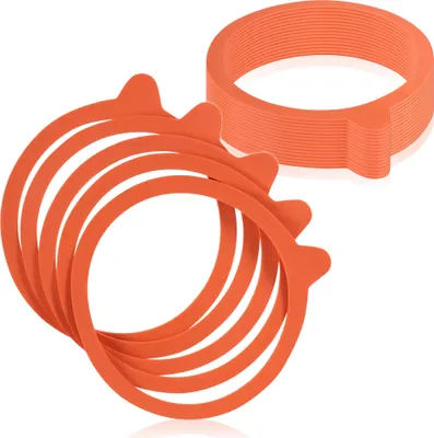 Produktbild von com-four® 20x Einkochring für Rundrandgläser - Einmachring zum luftdichtem Verschließen von Eingekochtem - Dichtungsring für Einmachgläser - Ersatzringe