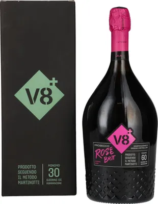 Produktbild von V8+ LELE Prosecco Rosé Brut Millesimato DOC 2022 11% Vol. 1,5l in Geschenkbox