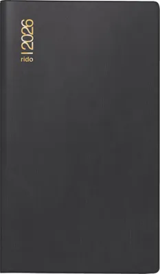 Produktbild von rido idé Taschenkalender "Miniplaner d15" 2026 schwarz