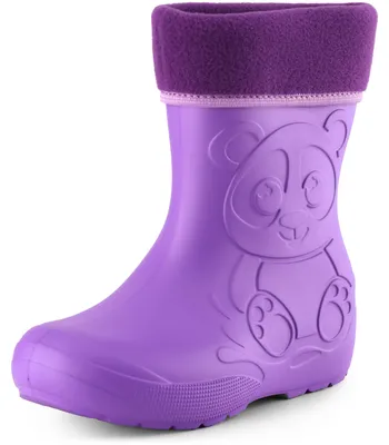 Produktbild von Ladeheid Eva Kinder Jungen Mädchen Gummistiefel Regenschuhe gefüttert LA-CA-11 (Lilla, 30/31 EU)