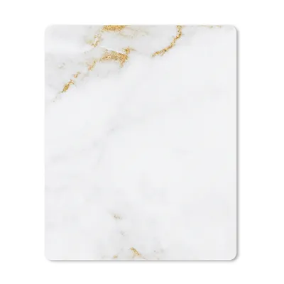 Produktbild von MuchoWow® Mauspad Mousepad Marmor - Gold - Weiß - Luxus 19x23 cm - Mousepads - Maus Mat - Pad - Mausunterlage - Mauspads - Spielen