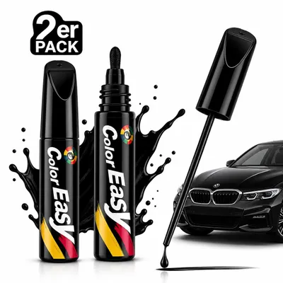 Produktbild von 2x Auto Stift Schwarz – Kratzer Reparatur Stift für kleine Schäden, Auto Kratzer Reparatur Stift,Lack Reparaturstift H0750