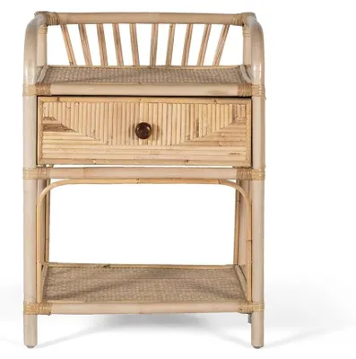 Immagine prodotto di Comodino Nukar in rattan naturale, 65 cm x 50 cm x 40 cm Giner y Colomer